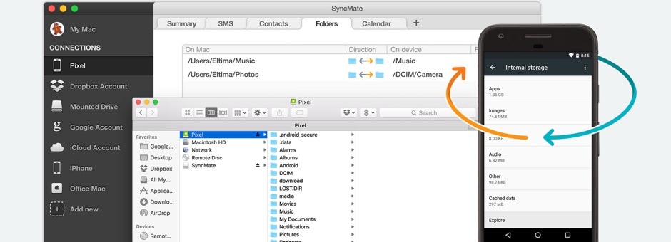 μεταφορά αρχείων android mac-SyncMate