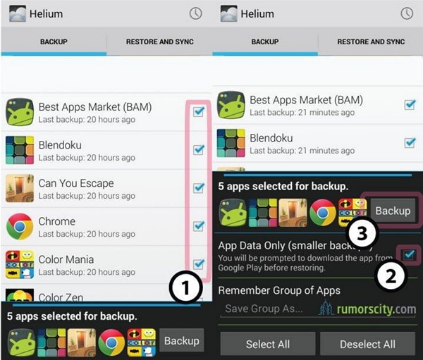 hoe overzetten van Android naar Android -Apps overzetten