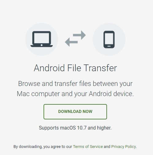 overføre videoer fra Android til Mac ved hjælp af Android filoverførsel