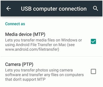 tilslut Android-telefon til Android-filoverførsel