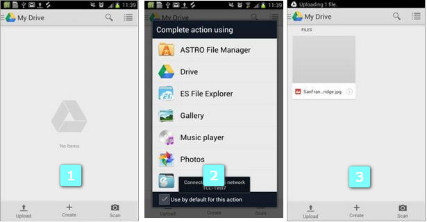 wifi filoverførsel android til google drev
