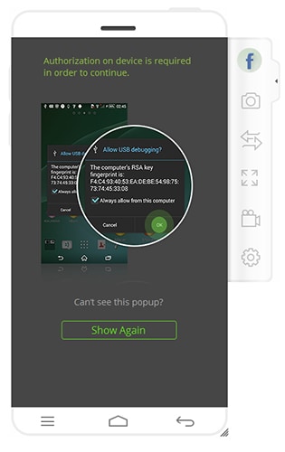 permettre le débogage USB