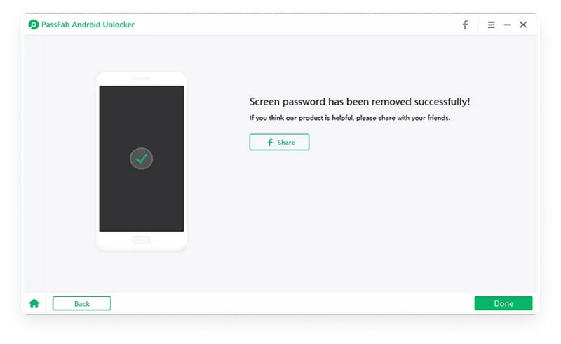 passfab επιτυχία στην αφαίρεση της κλειδαριάς