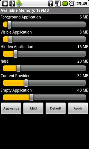 gérer la mémoire android