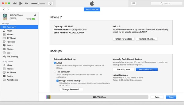删除现有的 icloud 备份