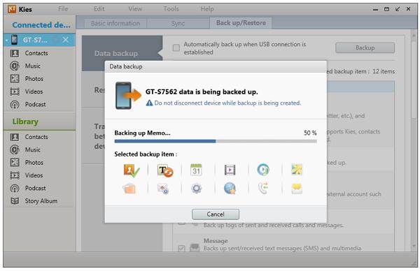 back-up en herstel met Samsung Kies 3