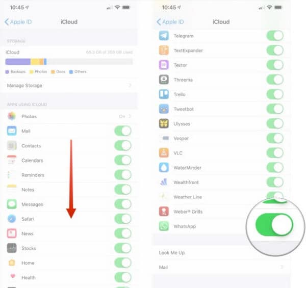 accès iCloud
