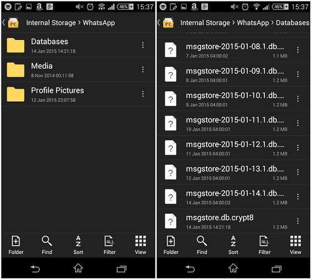 mentse a whatapp-ot a helyi tárhelyre