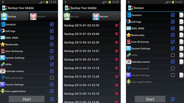 recuperar contatos do android