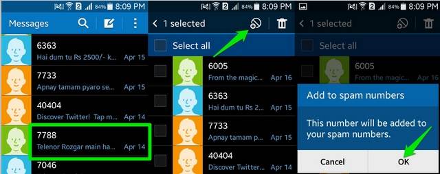 Blokkolja a spam üzeneteket Android és iPhone készülékén