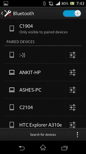 bluetooth yönetimi android