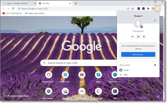 繞過 chrome 點擊配置文件上的 gmail 電話驗證