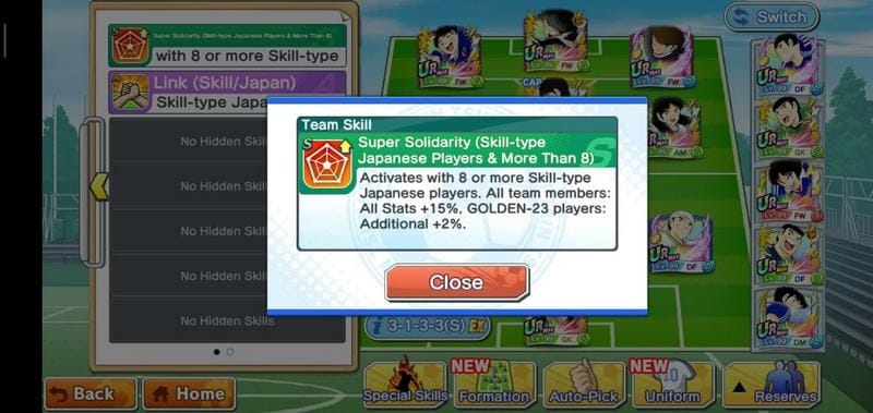 capitan tsubasa super habilidad solidaria