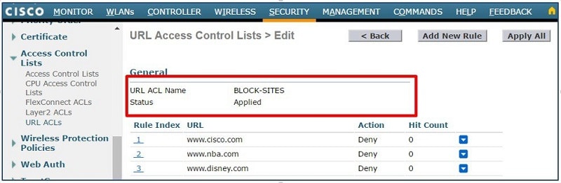 filtragem da web cisco