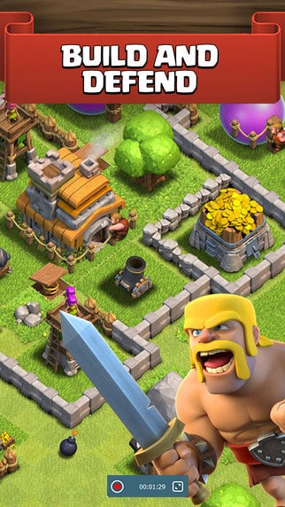 Clash of Clans opnemen