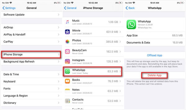 vymazat mezipaměť na iPhone