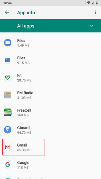 gmail 无法正常工作 android - 搜索 gmail