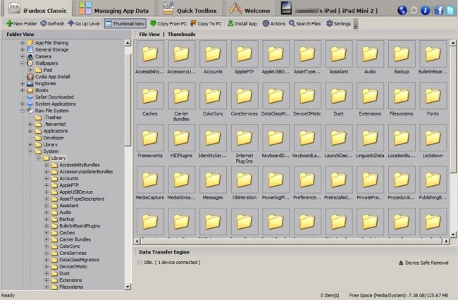 Zet PDF over van iPad naar pc met iFunbox - Verbind iPad