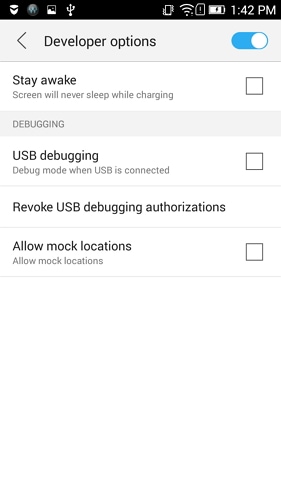 ενεργοποιήστε τον εντοπισμό σφαλμάτων USB στο lenovo k5 k4 k3 - βήμα 4