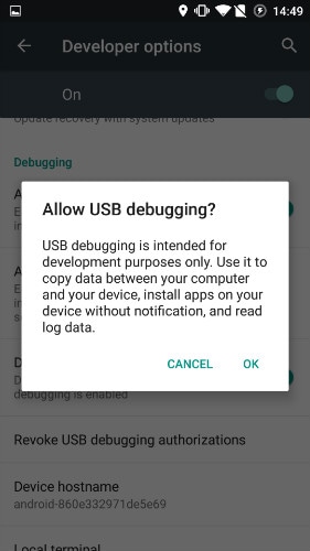 USB-Debugging auf OnePlus aktivieren - Schritt 6