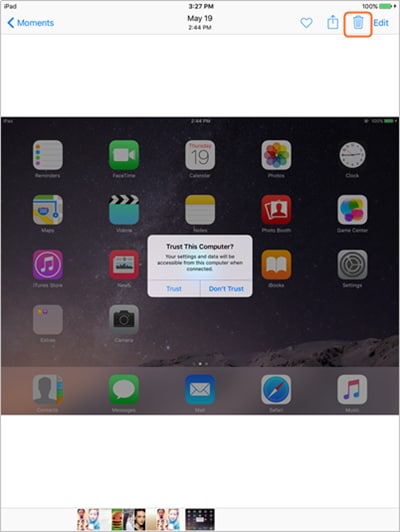 iOS 10.3/9/8/7의 iPad에서 수동으로 중복 사진 삭제