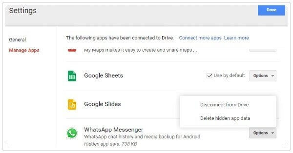 whatsapp backup vom laufwerk löschen