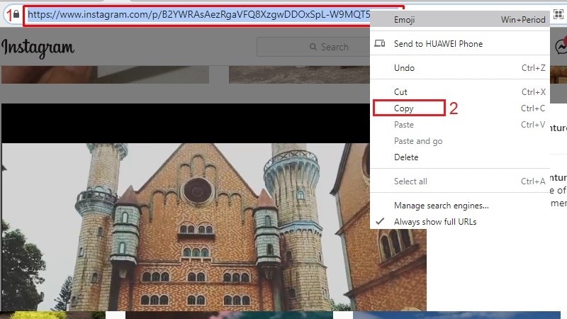 post-URL kopiëren