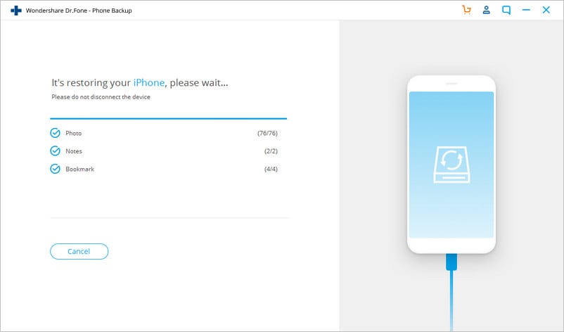 有选择地将 icloud 备份恢复到 iPhone x