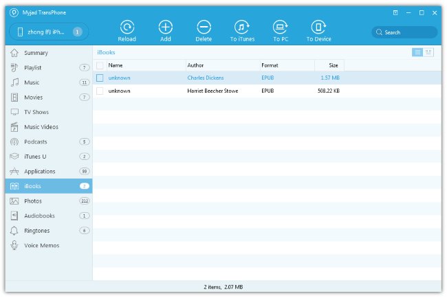 ibooks exporteren naar pc-Selecteer de iBooks