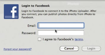 esporta iphoto su facebook-scegli l