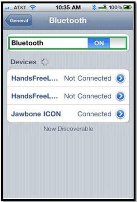 iphone bluetooth-overdracht