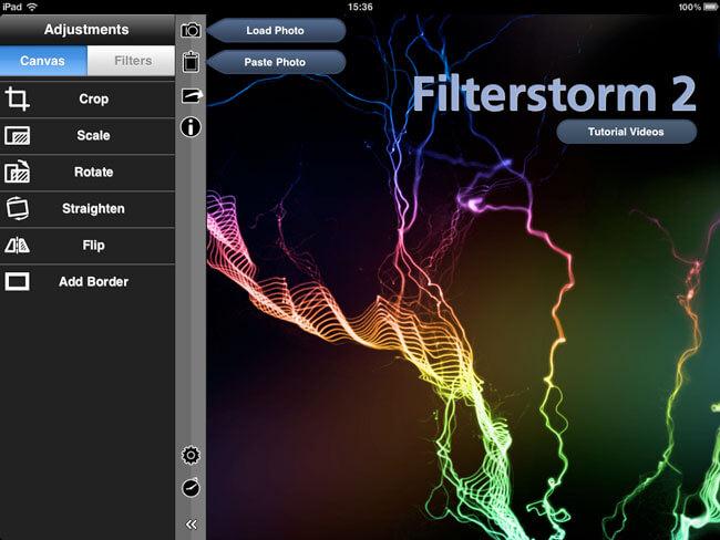 iphone Photoshop -sovellus - Filterstorm