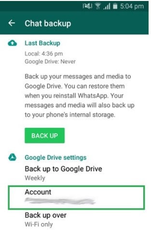 ellenőrizze a google fiókot