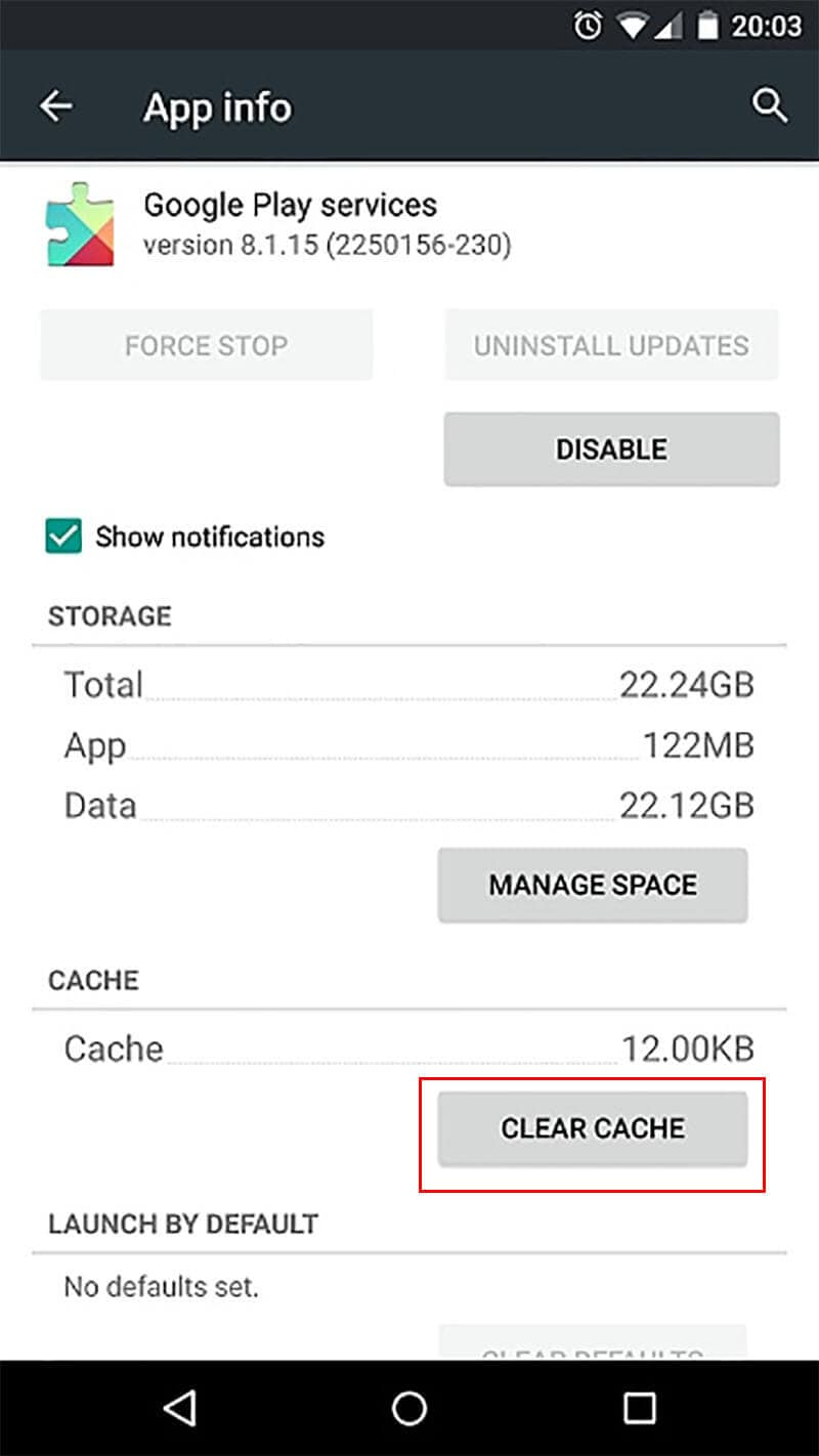google play 的缓存