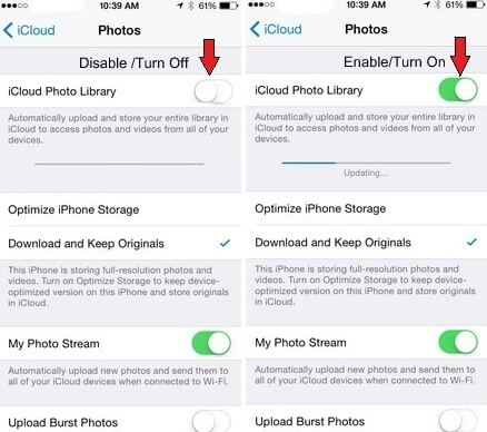 vérifier les données cellulaires pour réparer les photos icloud qui ne se synchronisent pas