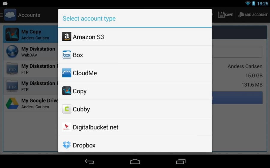 适用于 Android 的同步管理器应用程序