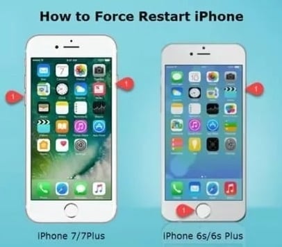 強制重啟 iphone 7/6