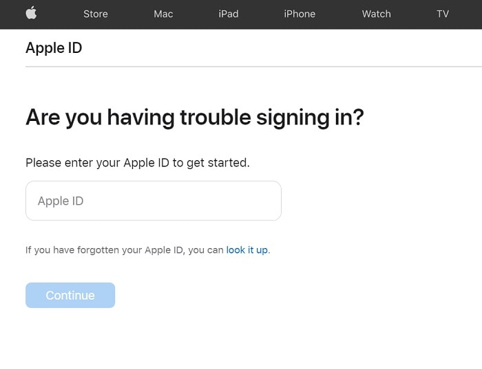 encontrar detalhes do ID da Apple