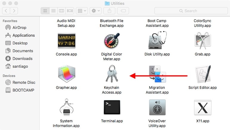 mac nyitott kulcstartó alkalmazás