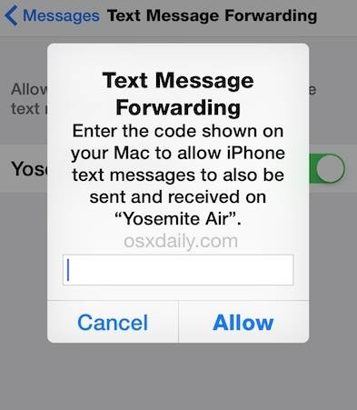 Vidarebefordra text på iPhone och Android