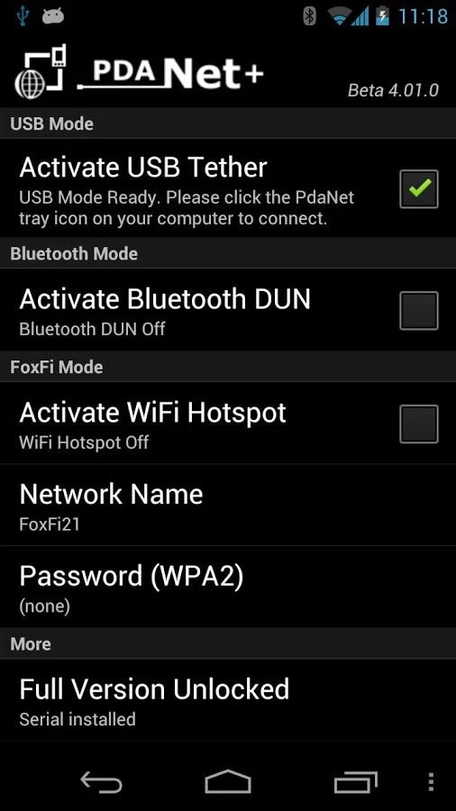 Gratis Wifi-hotspot-apper PdaNet
