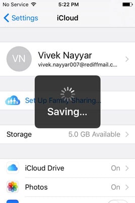 hogyan lehet megváltoztatni az iCloud-fiókot iPhone-on