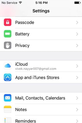 Módosítsa iCloud-fiókját