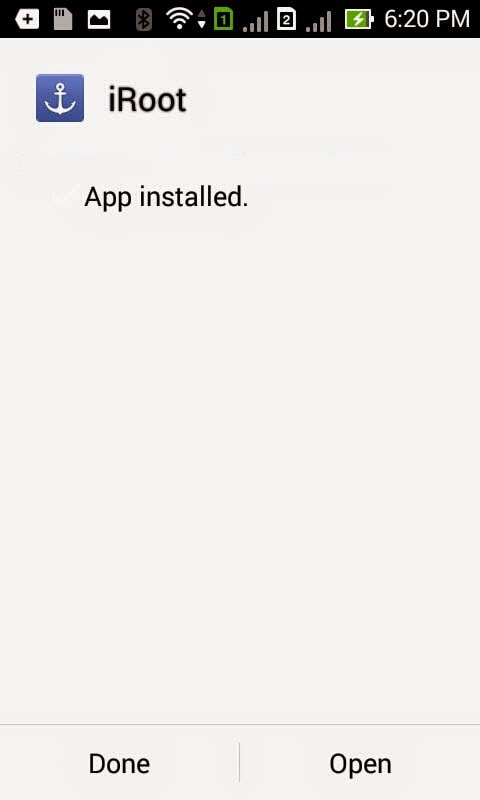 App iRoot installata
