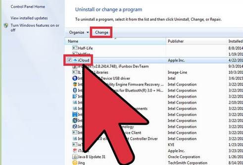 βρείτε το iCloud για να καταργήσετε το iCloud σε υπολογιστές με Windows