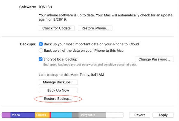Backup wiederherstellen