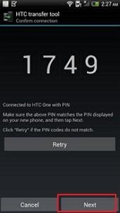 htc naar htc gegevensoverdracht