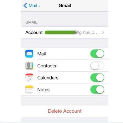 zálohujte poznámky pro iPhone pomocí Gmailu