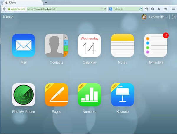 πρόσβαση στις επαφές στο icloud