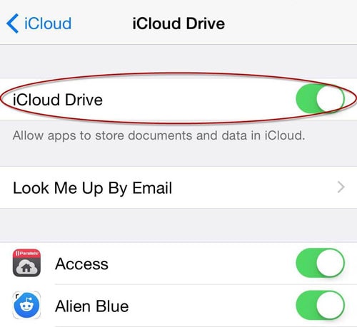 iCloud Drive auf iOS-Geräten aktivieren fertig